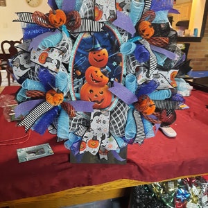 Smiling Pumpkin Wreath