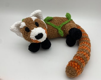 Plush soft Red Panda crochet toy amigurumi