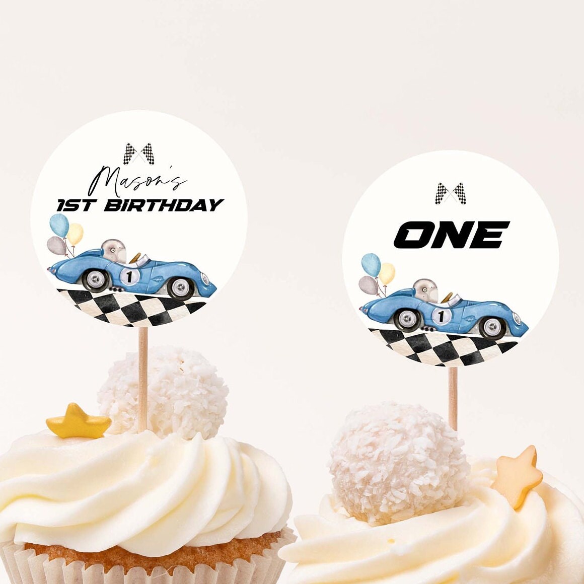Racing Car Cupcake toppers, Cars taarttoppers, auto cupcake-toppers, racewagen, taartdecoratie verjaardag, racewagen, taartdecoratie, auto taarttoppers, verjaardag taartdecoratie auto's (rood