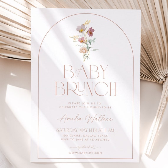 Spring baby sale shower invitations