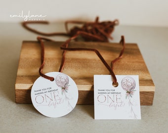 Thank You Favor Tag, Onederful Birthday Thank You Favor Tag, Miss Onederful 1st Birthday Thank You, Girl First Birthday, Onederful, M1