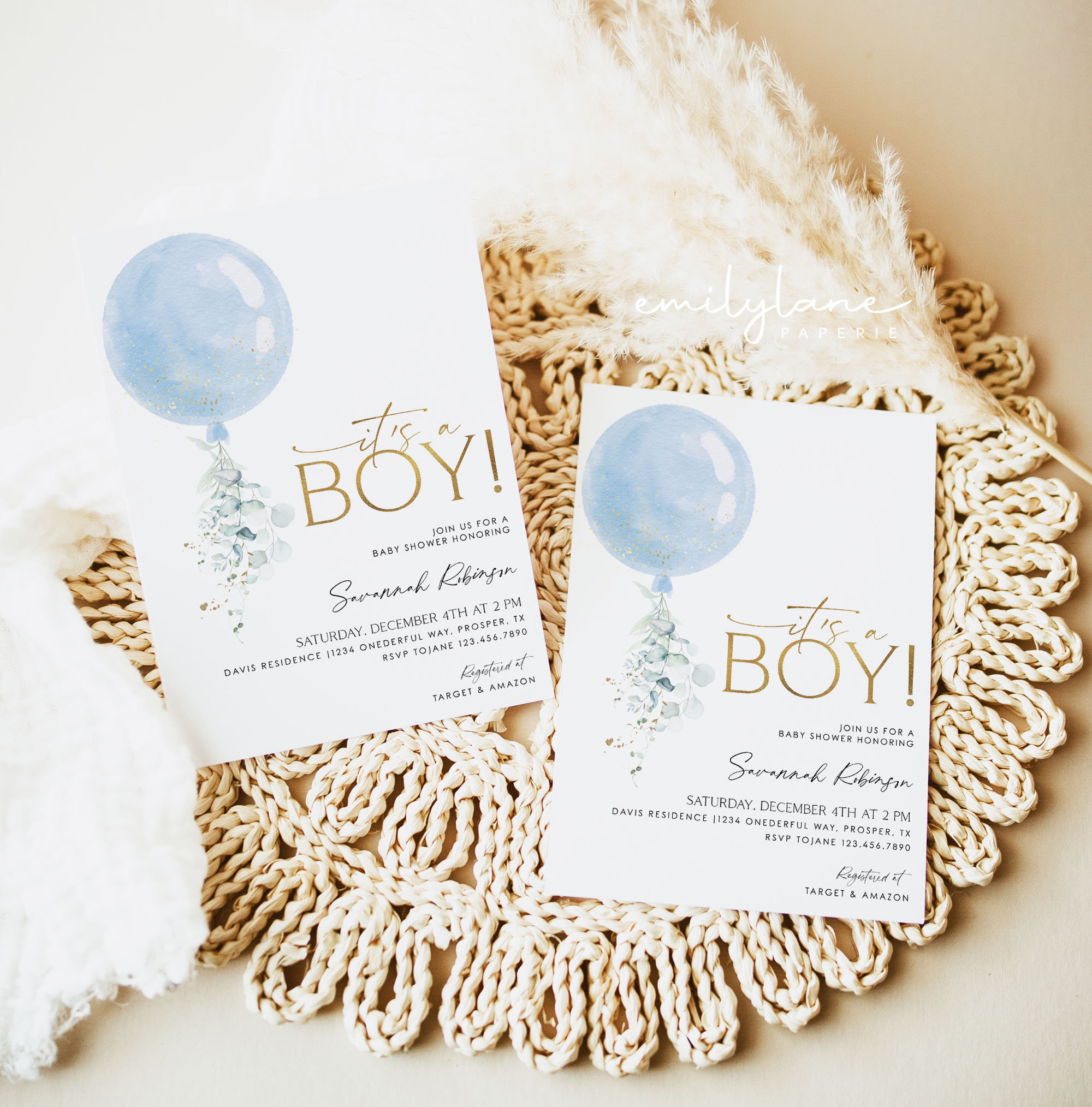 It's A Boy Baby Shower Invitation Boy Baby Shower Invite - Etsy