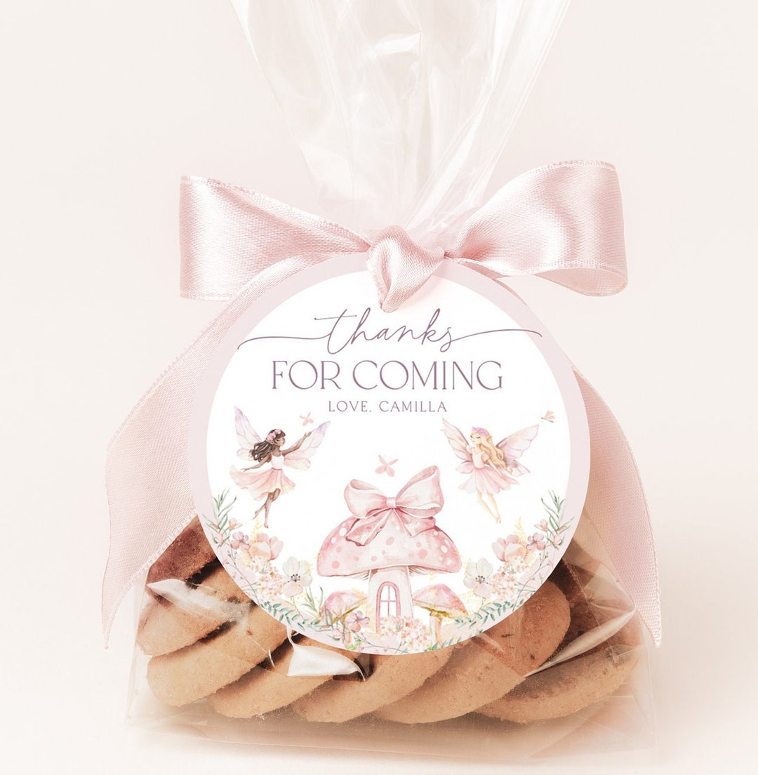ボヘミアン アーチ フェアリー サンキュー ギフトタグ、フェアリー バースデー サンキュー タグ、フェアリー 1 歳の誕生日 サンキュー、女の子 1  歳の誕生日、フェアリー フローラル タグ、BD83 - Etsy 日本