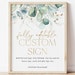 Greenery Editable Sign, Custom 8x10 Sign, Greenery Baby Shower Editable ...