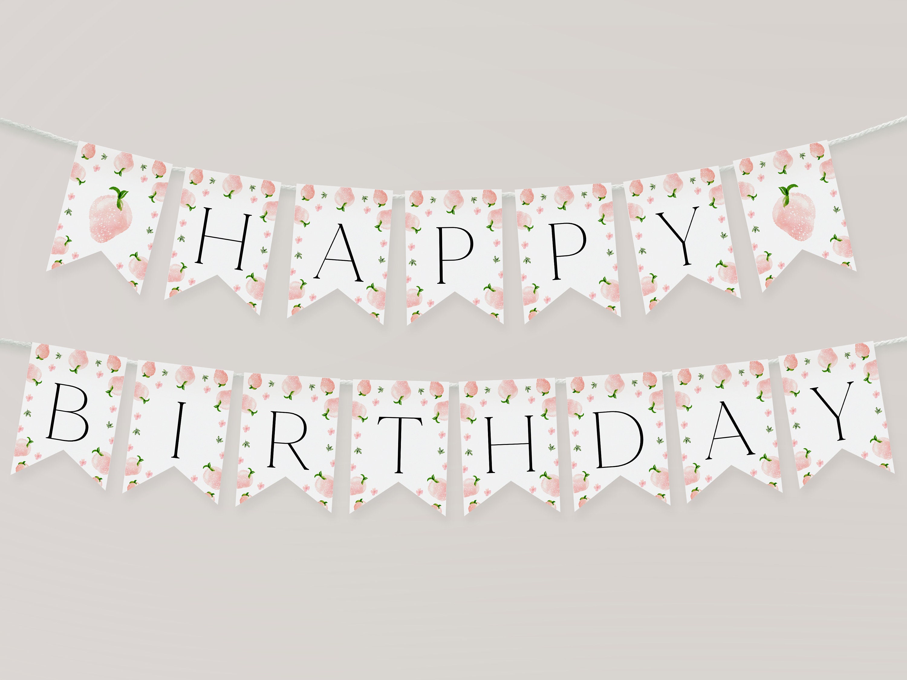 Happy Birthday Banner Happy 1st Birthday Banner Printable | Etsy