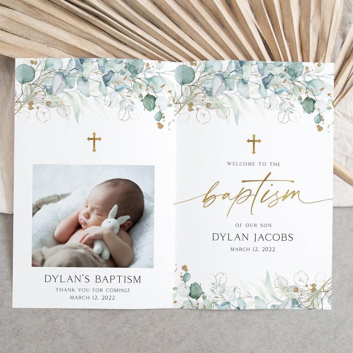 Baptism Programs Printable Christening Program Template Etsy