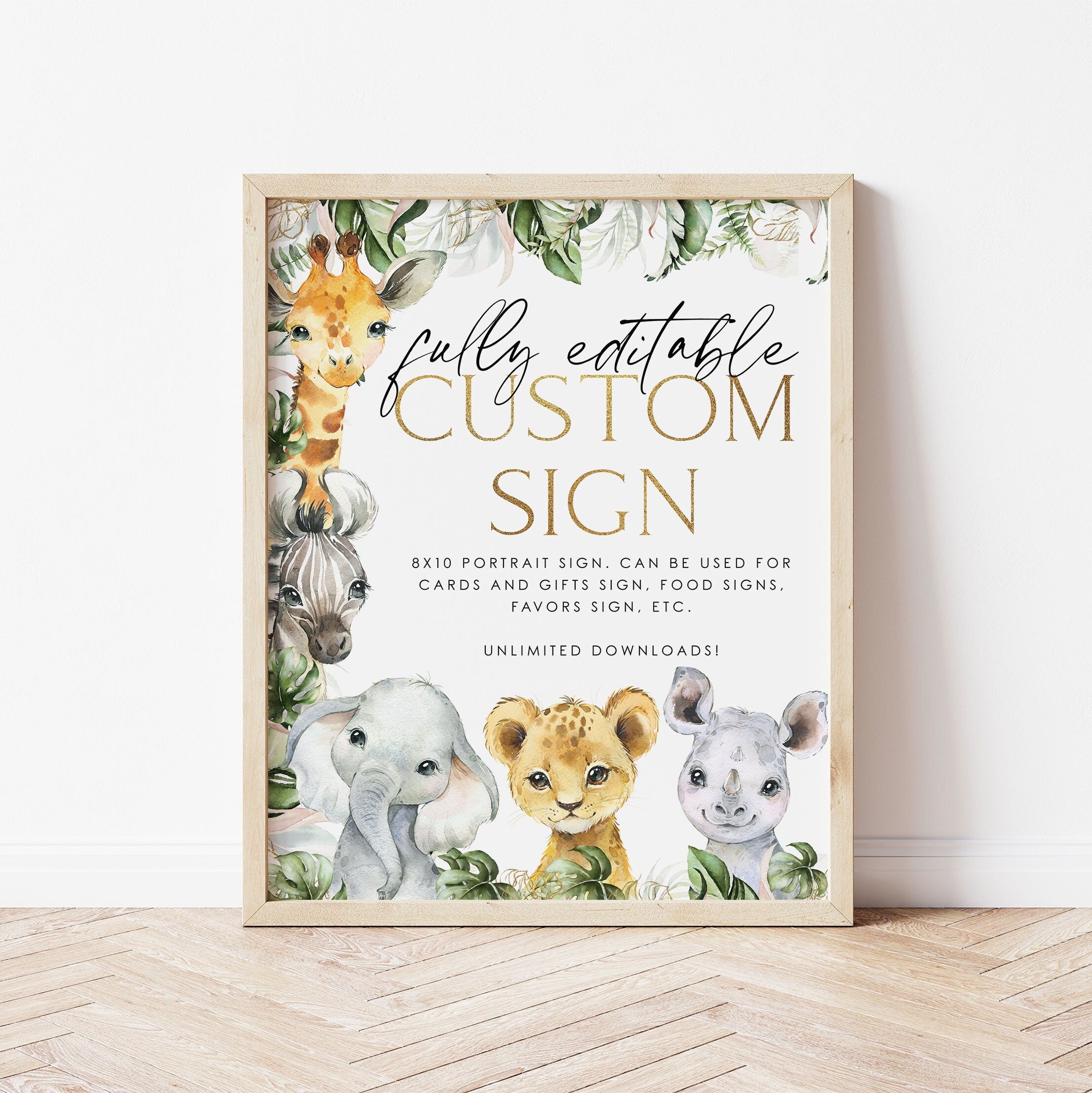 Wild One Custom Editable Sign Custom 8x10 Sign Boy Wild One - Etsy