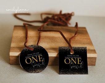 Mr Onederful Thank You Favor Tag, Thank You Favor Tag, 1st Birthday Thank You, Boy First Birthday, Mr Onederful Birthday, Editable, M2
