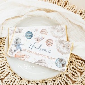 Outer Space Chocolate Bar Wrapper, First Trip Around the Sun Candy Bar ...