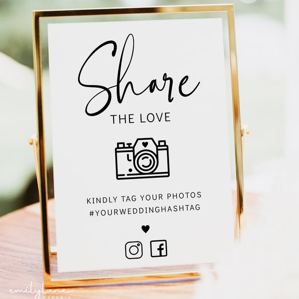 Wedding Snapchat Sign Template, Wedding Hashtag Sign Printable, Oh Snap Sign, Modern Minimalist Wedding Instant Download Editable, E1