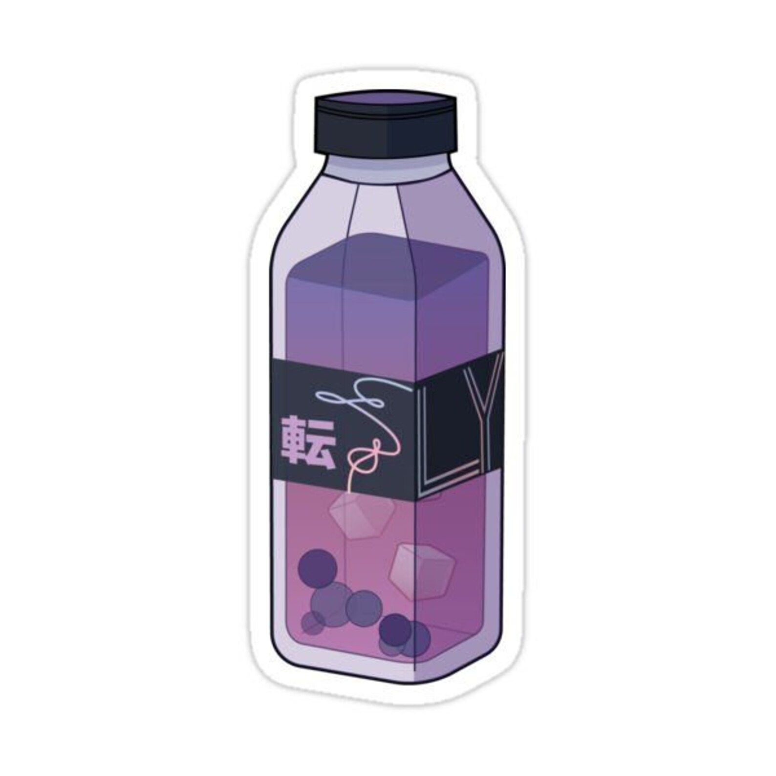 BTS Stickers Purple Aesthetic Stickers BTS Merch Eerie Etsy