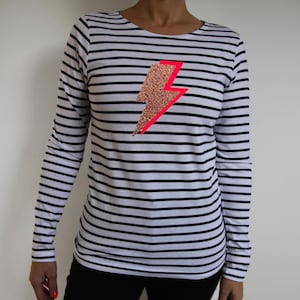 Lightning Bolt Long Sleeve T Shirt - Etsy