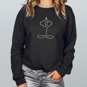 Yoga Sweatshirt, Namaste Sweatshirt, Pilates Top, Spiritual Gifts, Meditation Sweatshirt, Yoga Gifts, Birthday Gifts, Girlfriend Gift