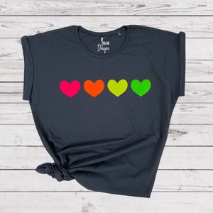 Neon Big Heart Tee