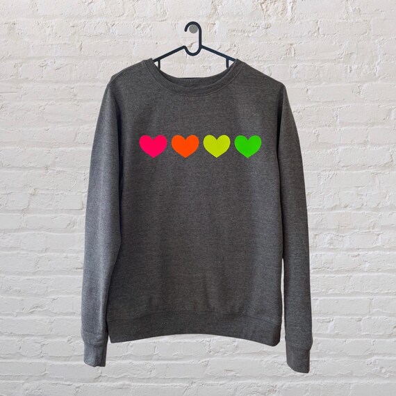 Neon marl sweatshirt outlet