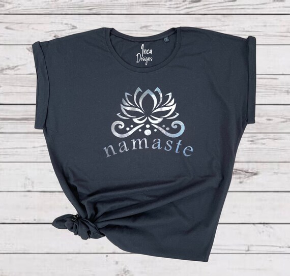 Namaste Tshirt, Ladies Yoga T-shirt, Womens T Shirts, Ladies Graphic Tees,  Pilates Top, Birthday Gifts for Her, Girlfriend Gift, Best Friend -   Ireland