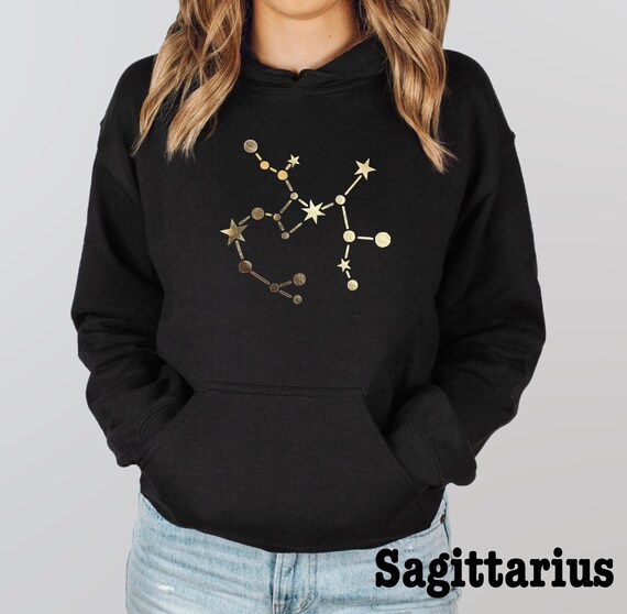 Star Sign Hoodie, Zodiac Hoodie, Star Hoodie, Astrology Gifts, Horoscope Top, Constellation Sweatshirt, Birthday Gifts For Her