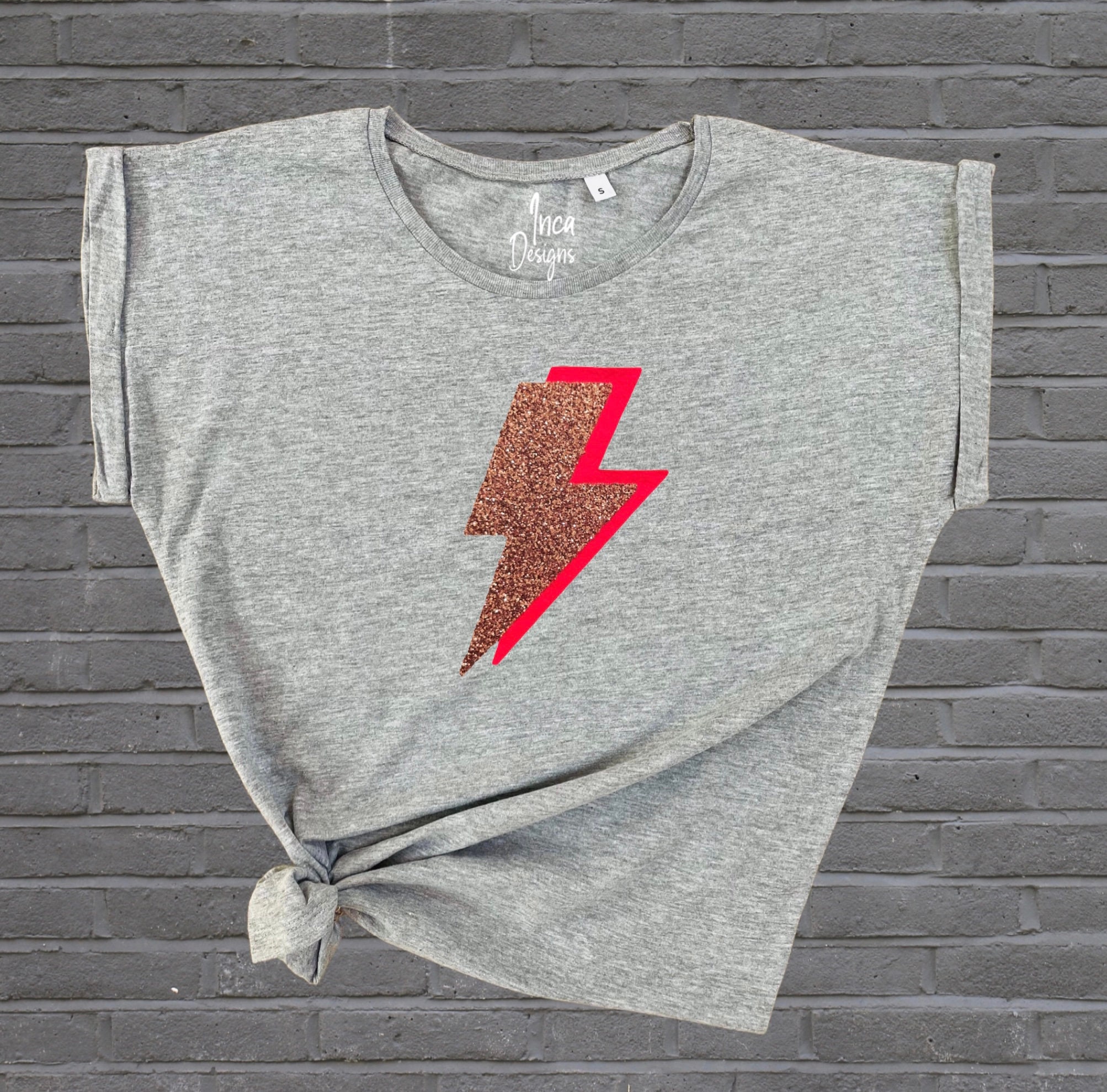 Pink bolt tshirt main image 1