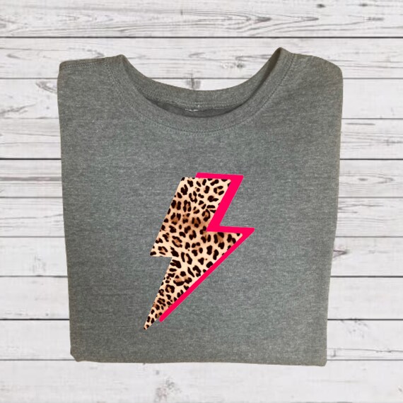 Leopard lightning bolt sweatshirt sale