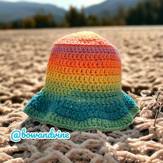 Adult Crochet Bucket Hat Summer Handmade Warm Winter Acrylic  display picture 2