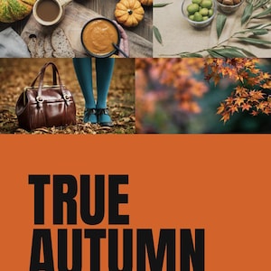 True Autumn Color Season Guide | Digital PDF Download | Wardrobe & Makeup Guide for Your Color Analysis
