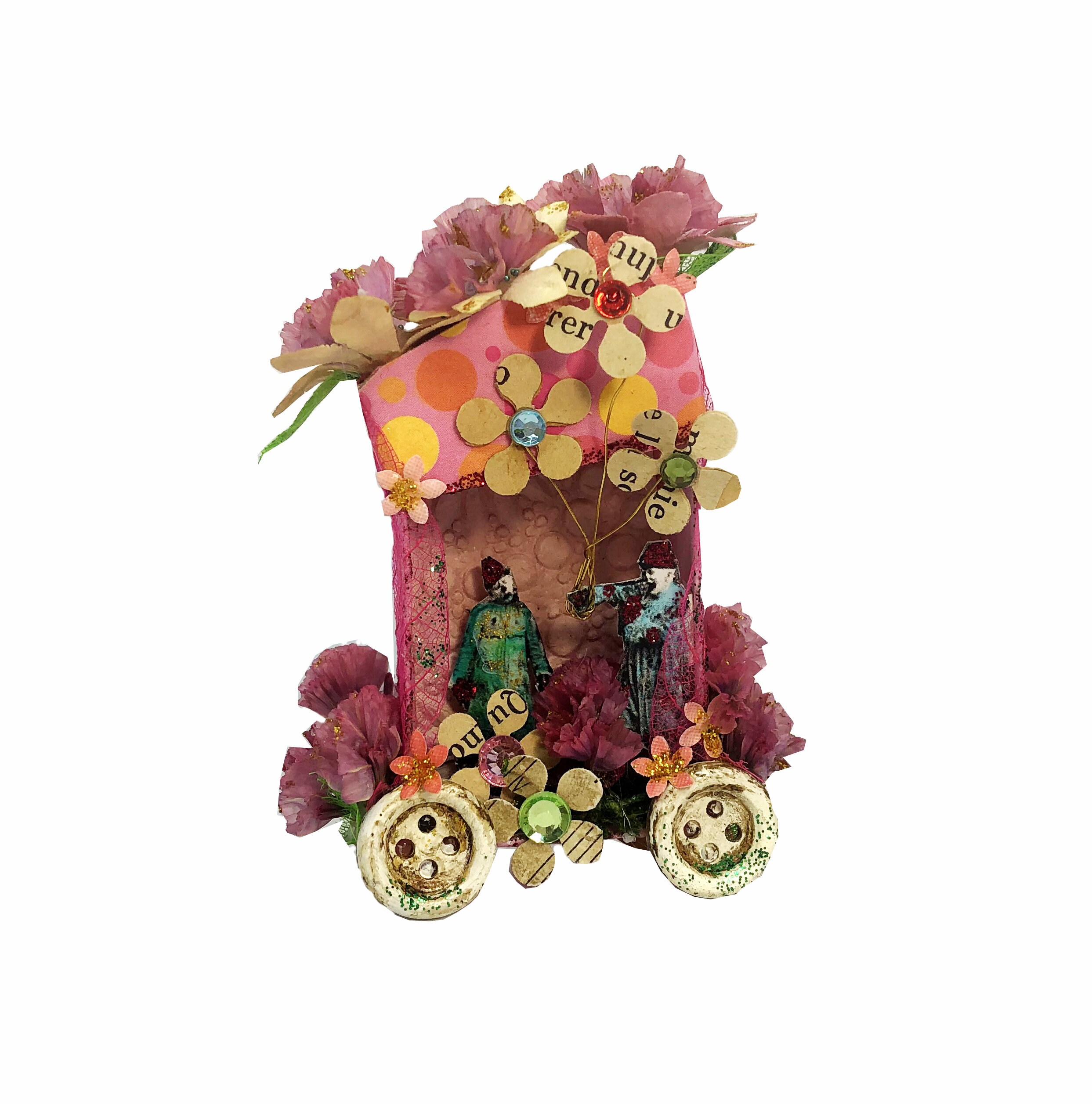 Diorama Clowns Vintage, Artbox Circus, Miniature Cadeau Cirque, Gift Circus Clown Fan, Décoration 3D