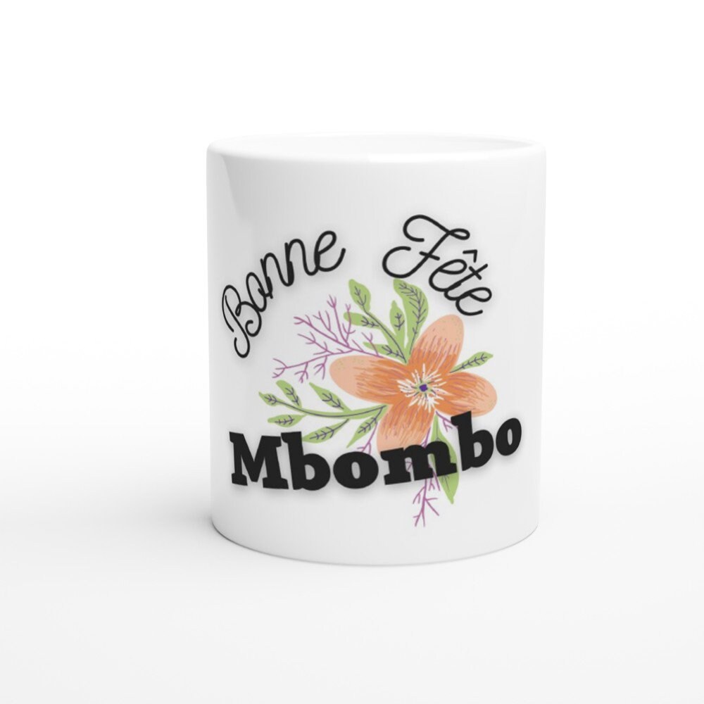 Happy Birthday Mbombo White Ceramic Mug