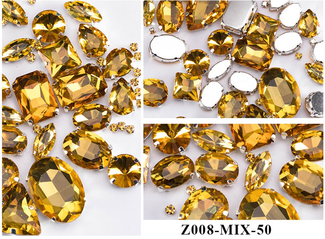 Multicolored artificial stone Stone for clothes Garment Etsy