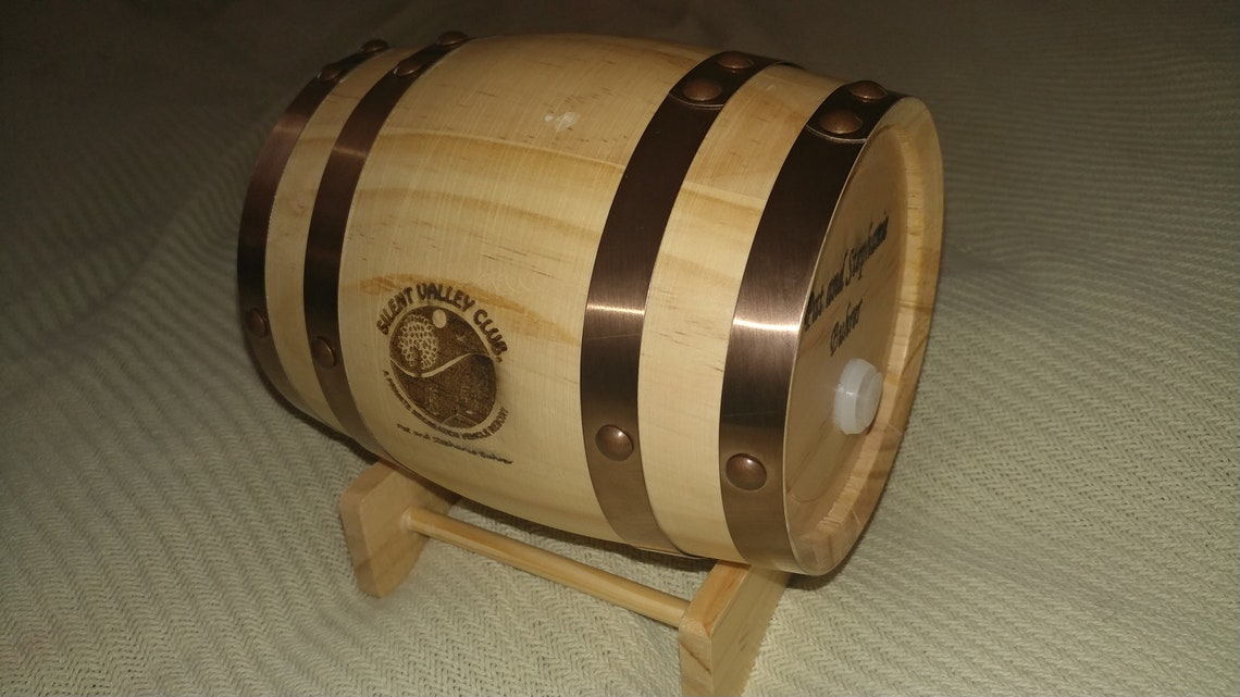Laser Engraved Personalized Mini Oak Wine Barrel That Actually Etsy