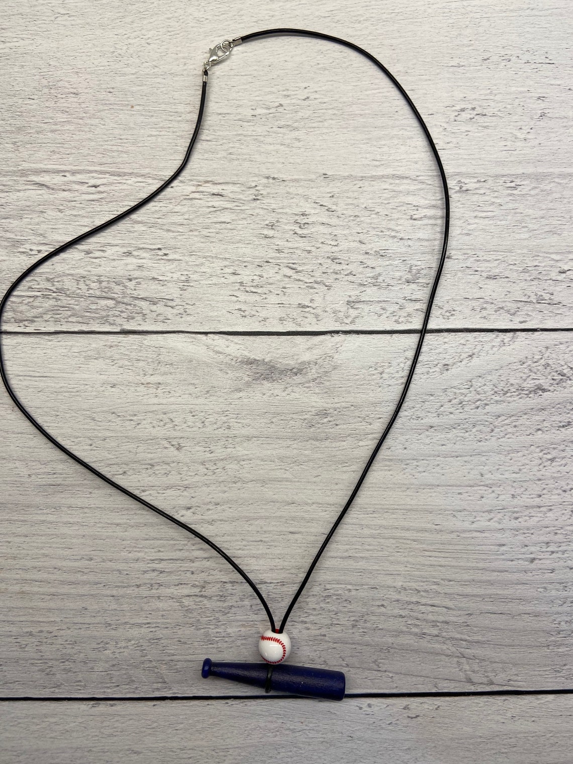 Mookie Betts lucky necklace replica Baseball and Bat Etsy