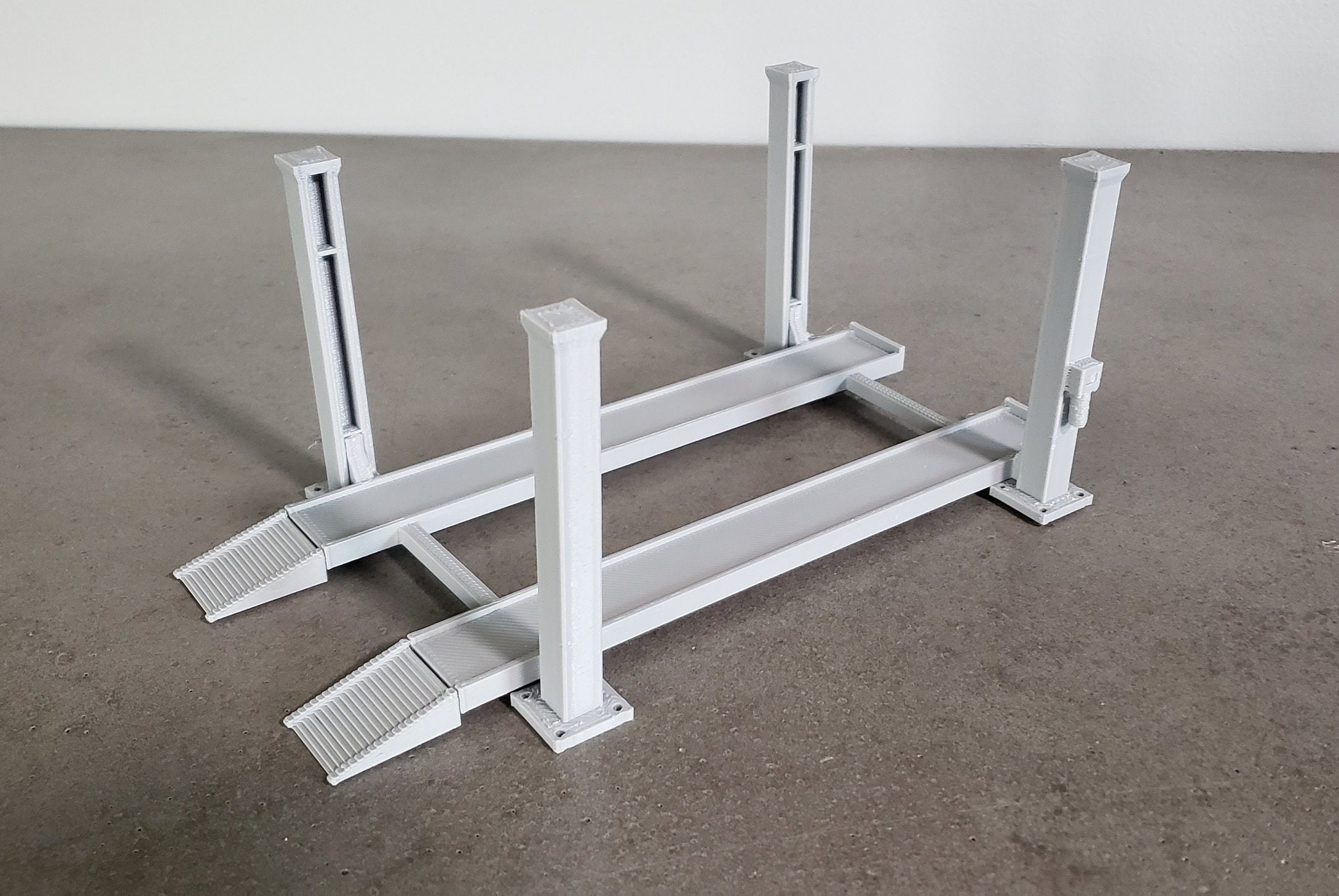 thumbnail image 2 of Handmade 1:18 Scale Diecast Model Car Lift Display Stand – Choose Your Color 2 of 2