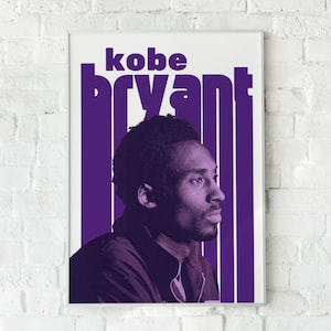 Kobe Bryant Poster Print For Digital Download - NBA Kobe Poster Print - Gifts for NBA Lovers