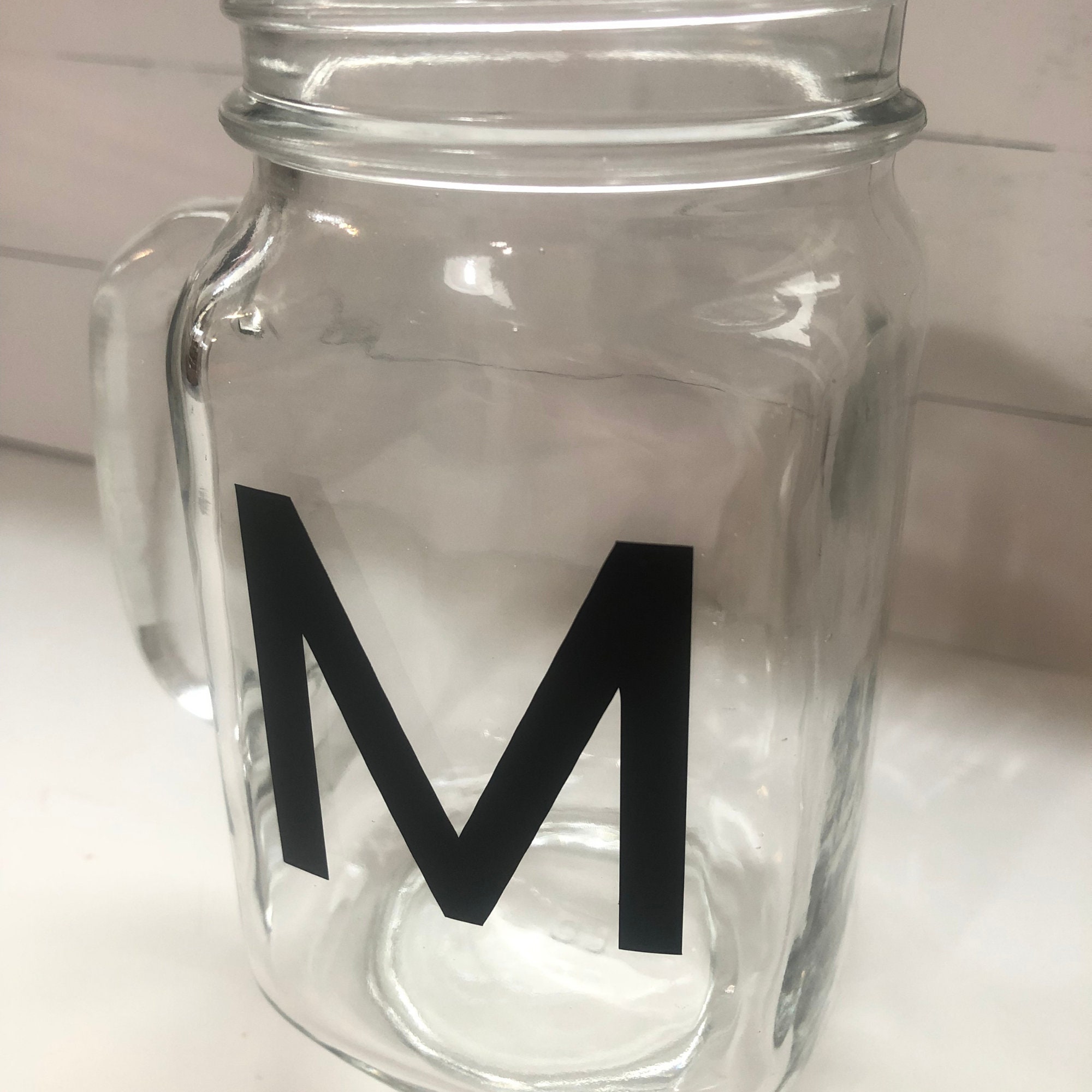 Personalized Mason Jar Mug Custom Glass Coffee Mug Coffee Etsy