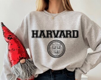 gray harvard sweatshirt