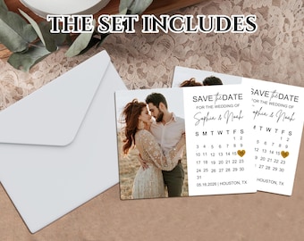 Calendar Save the Date Magnet Favors, Save the Dates Calendar Magnet, Save the Date Cards, Custom Magnets for Wedding Bridesmaid Proposal