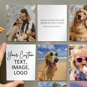 Custom Text Fridge Magnet, Personalized Magnet With Logo or Photo ...