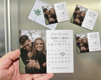 Custom Save the Date Magnet with Calendar/Save the Date Photo Wedding Magnet Favor/Wedding Invitation/Bridesmaid Proposal Card Save our Date