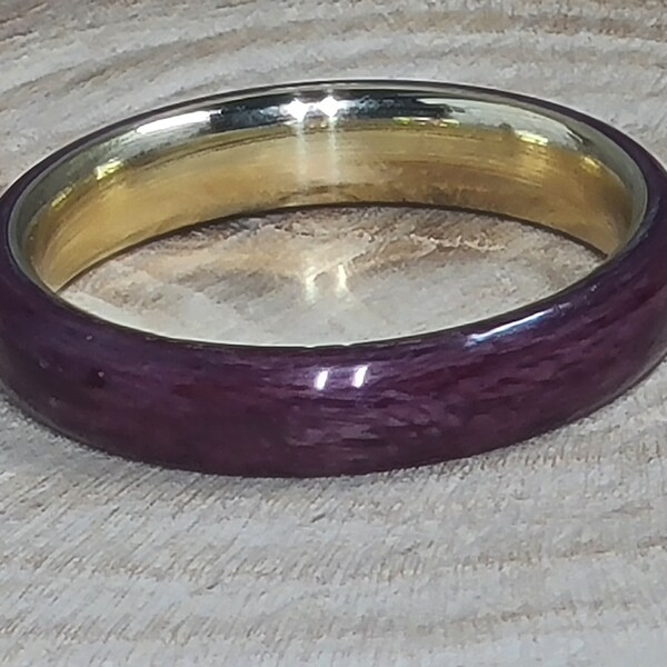 Purple Wedding Ring Etsy