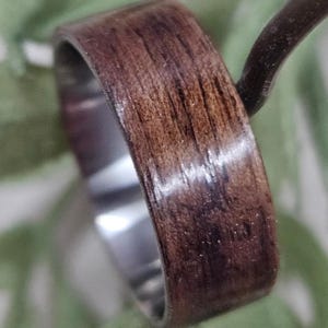 4mm Walnut Bentwood Ring, walnut bentwood ring, wood ring, wood anniversary, wedding ring, wood wedding band, men&#39;s gift, woman&#39;s gift