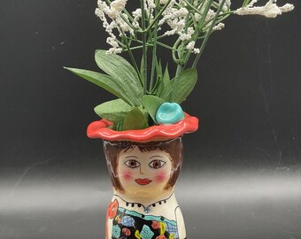 Ganz Head Doll Vase ‘ Dana ‘