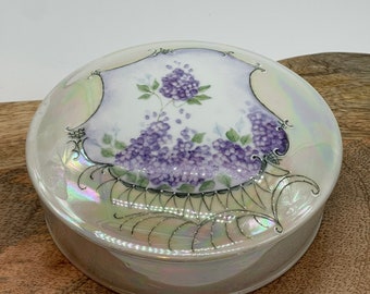 Opalescent Dresser jewelry trinket powder /case/box