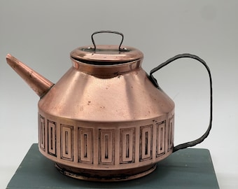 Solid Copper antique Tea Kettle with lid