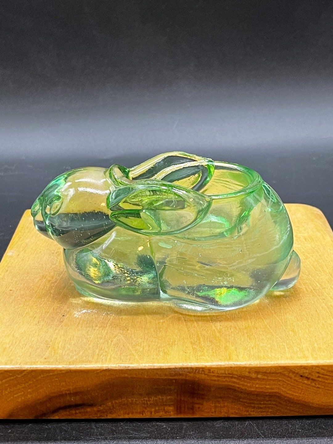 Glass Rabbit Movie Collectable Green Art Glass Bunny Votive Holder - Etsy