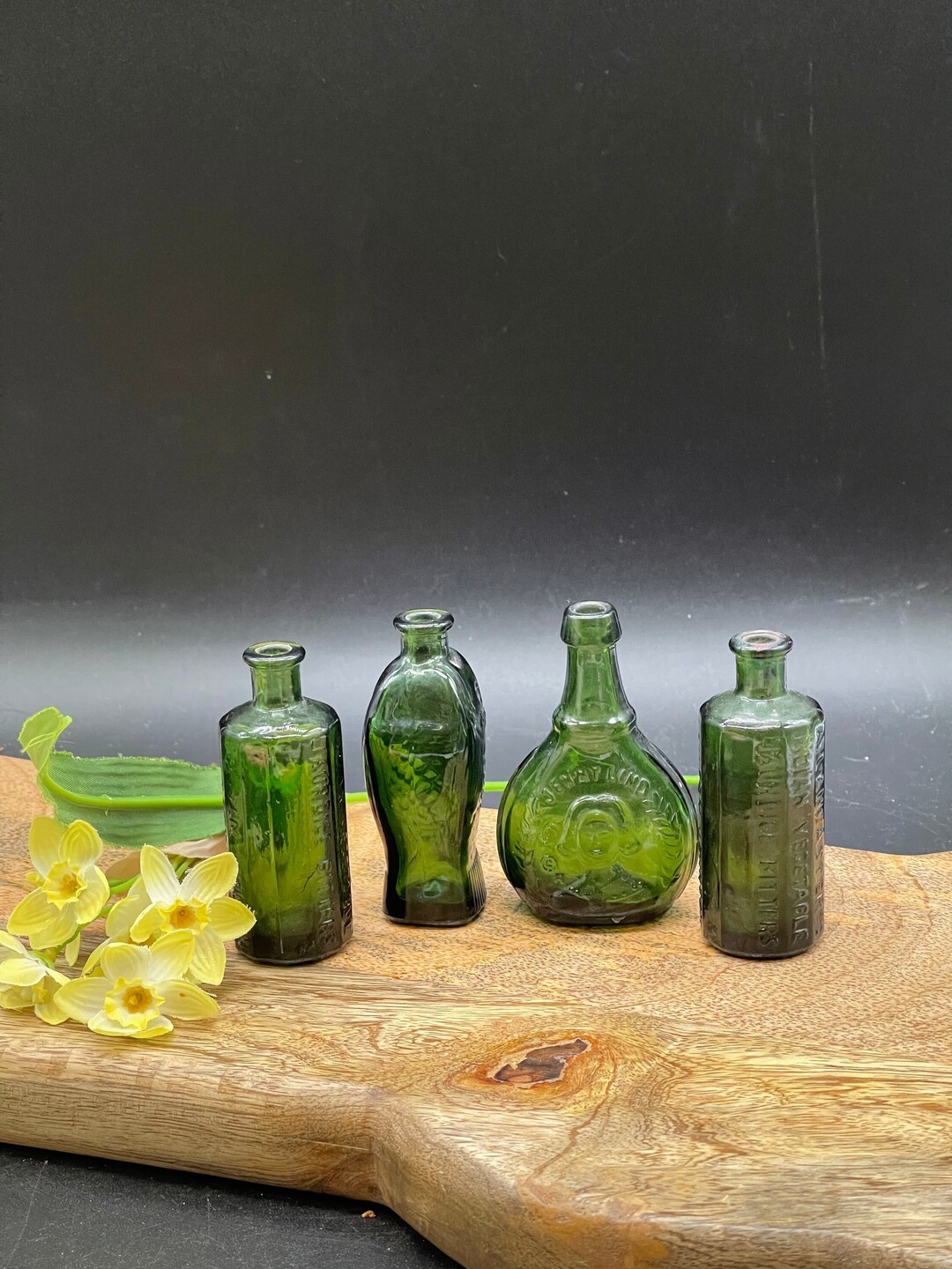 Set of Four 3 Wheaton Bitters Bottles Vintage Etsy