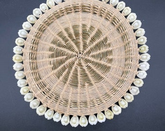 Boho Shell decor plate