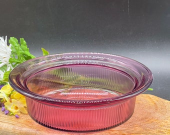 Corning Cranberry Visions  versatile  24oz bowl