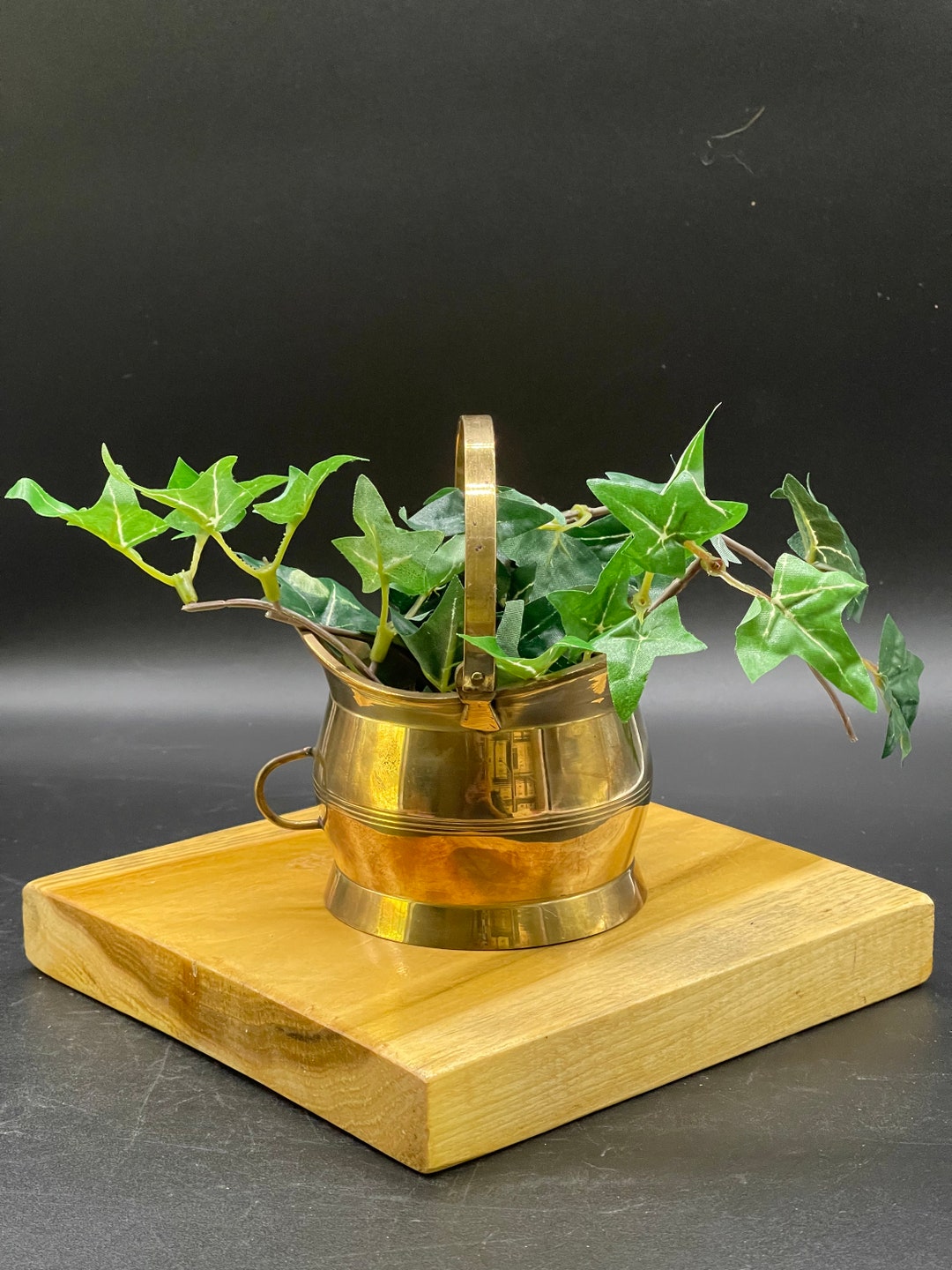 Solid Brass Coal Bucket Scuttle Decor Piece. Etsy