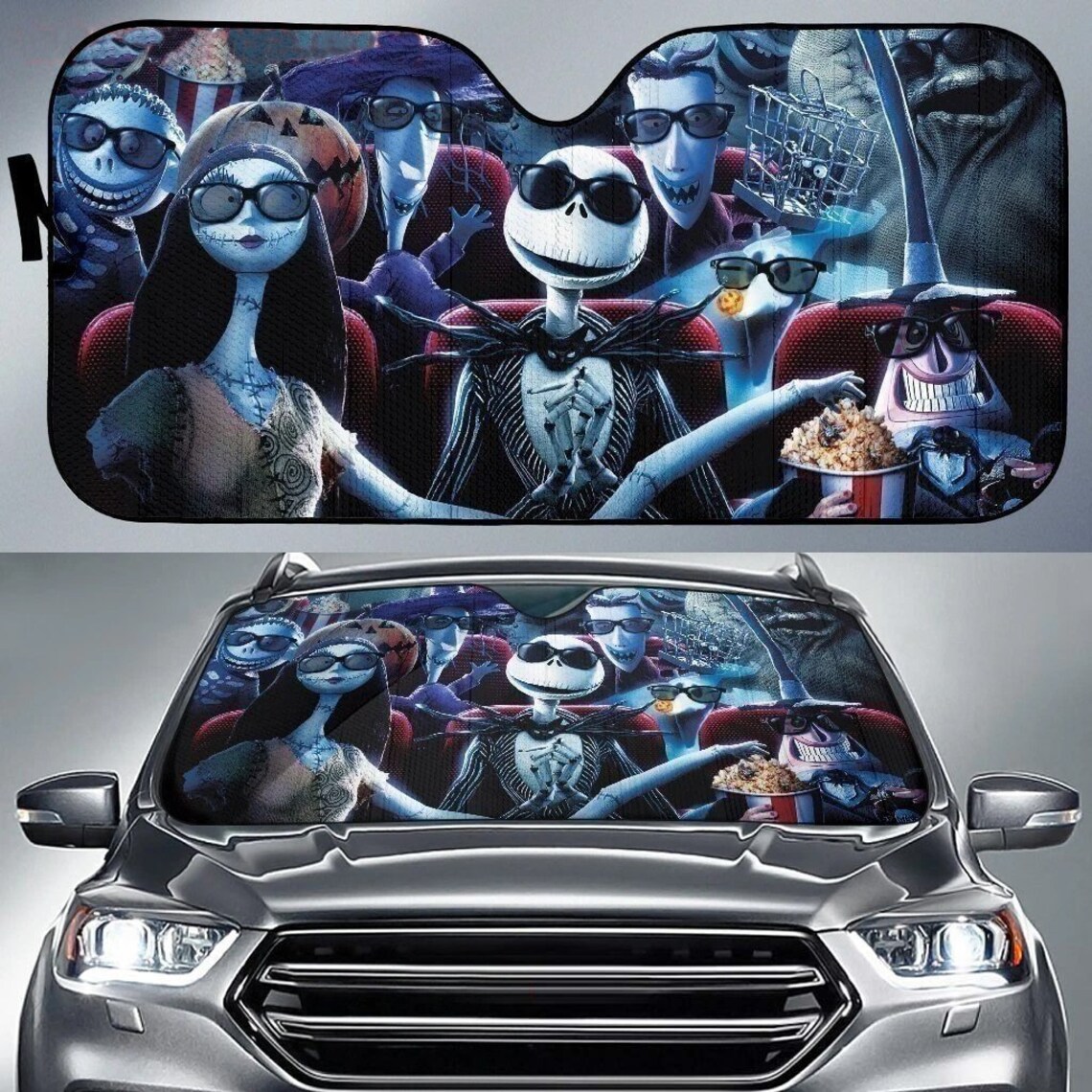 Nightmare Before Christmas Car Window Shades Nightmare Before Etsy