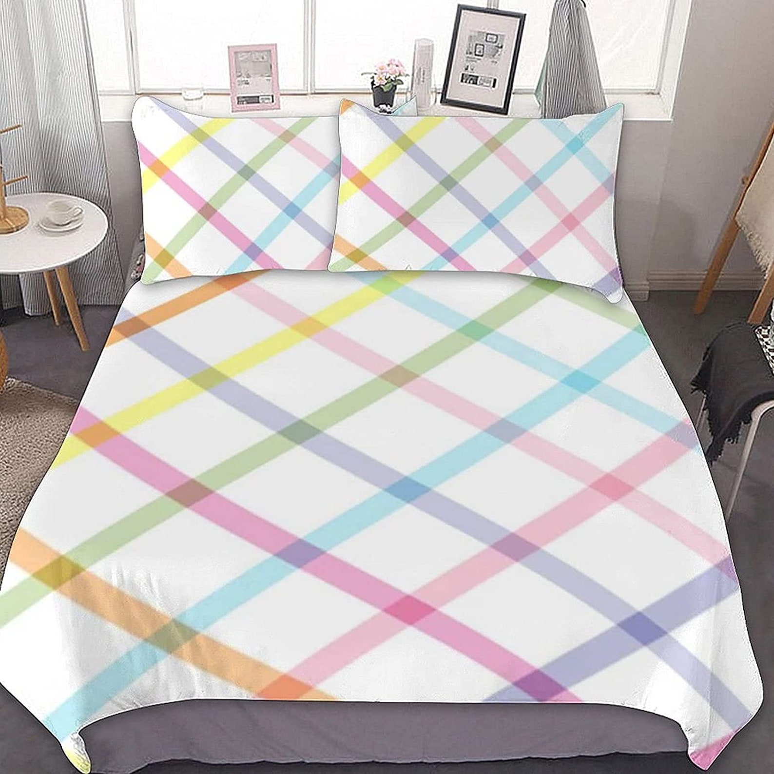 Modern Abstract Pattern Comforter Queen Bedding Set of 31 Etsy UK
