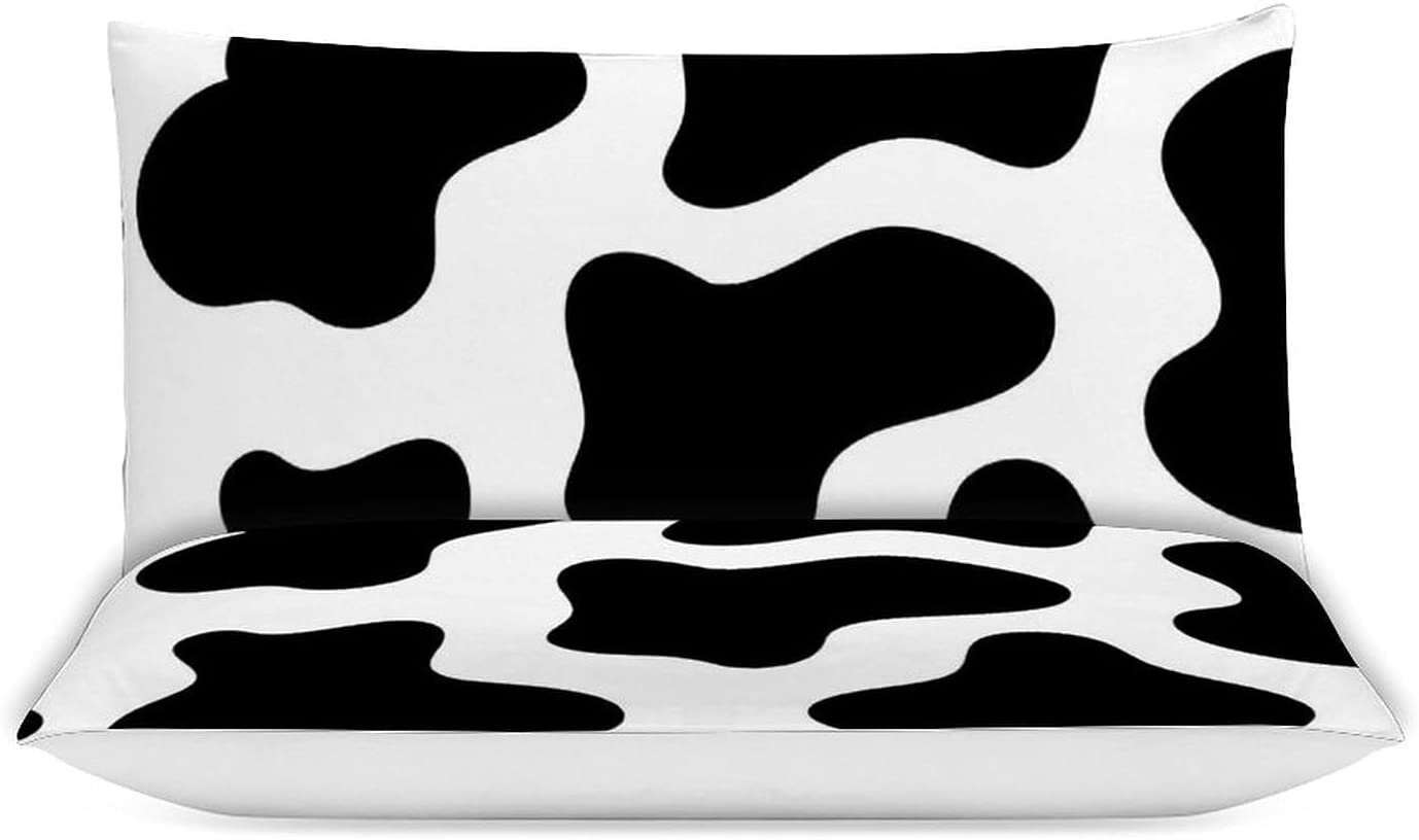 Cow Print Comforter Set Queen Bedding Set of 31 Duvet Cover Etsy